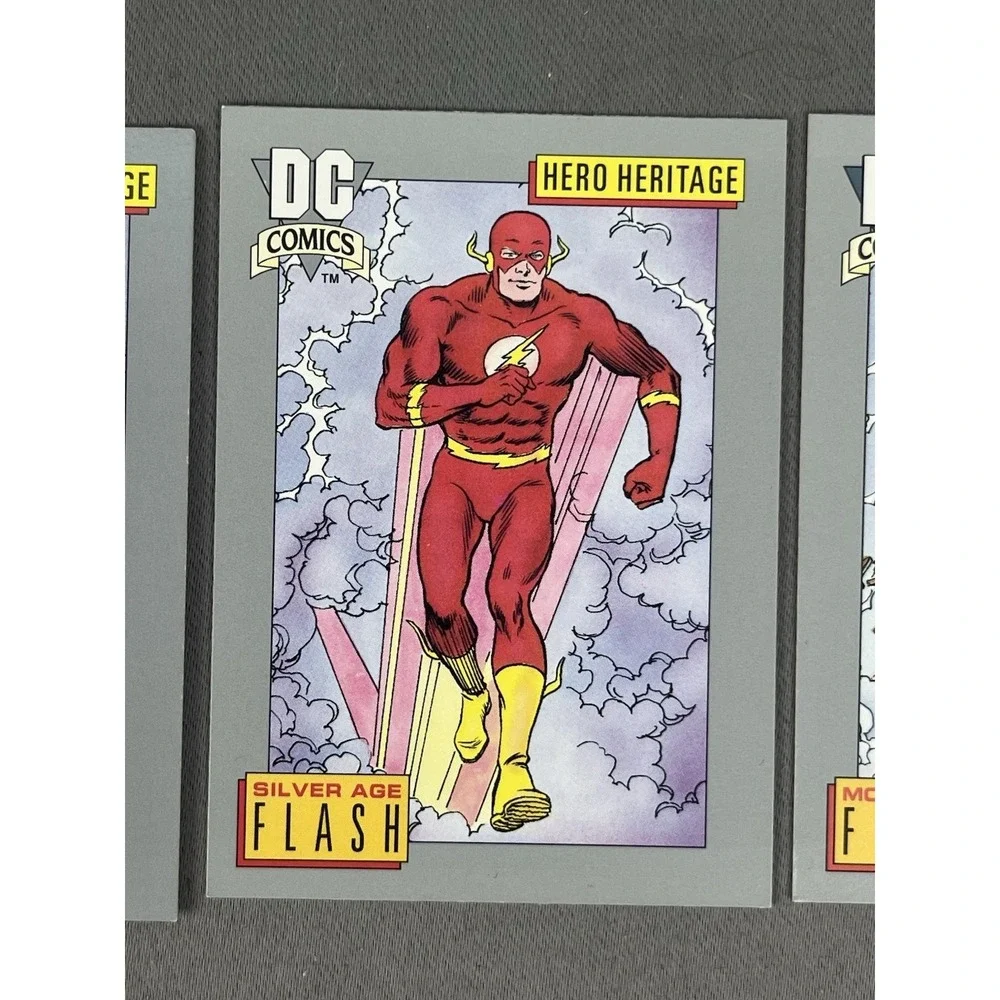 1991 DC Comic Cards FLASH Hero Heritage Set Of 3